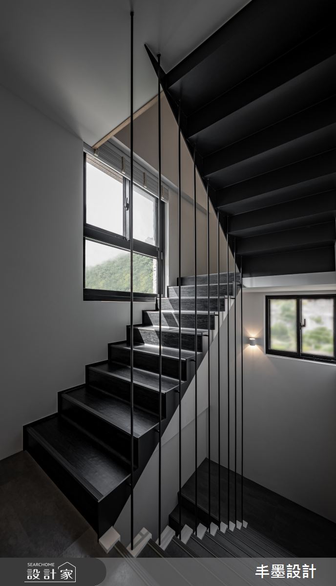 49坪新成屋(5年以下)＿現代風樓梯案例圖片＿丰墨設計＿丰墨_24T House之95