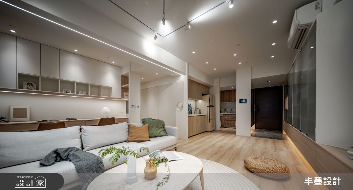 新成屋(5年以下)＿日式無印風玄關客廳書房案例圖片＿丰墨設計＿丰墨_25來Rays厝啦! 之10