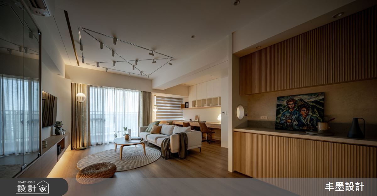 新成屋(5年以下)＿日式無印風客廳書房案例圖片＿丰墨設計＿丰墨_25來Rays厝啦! 之4