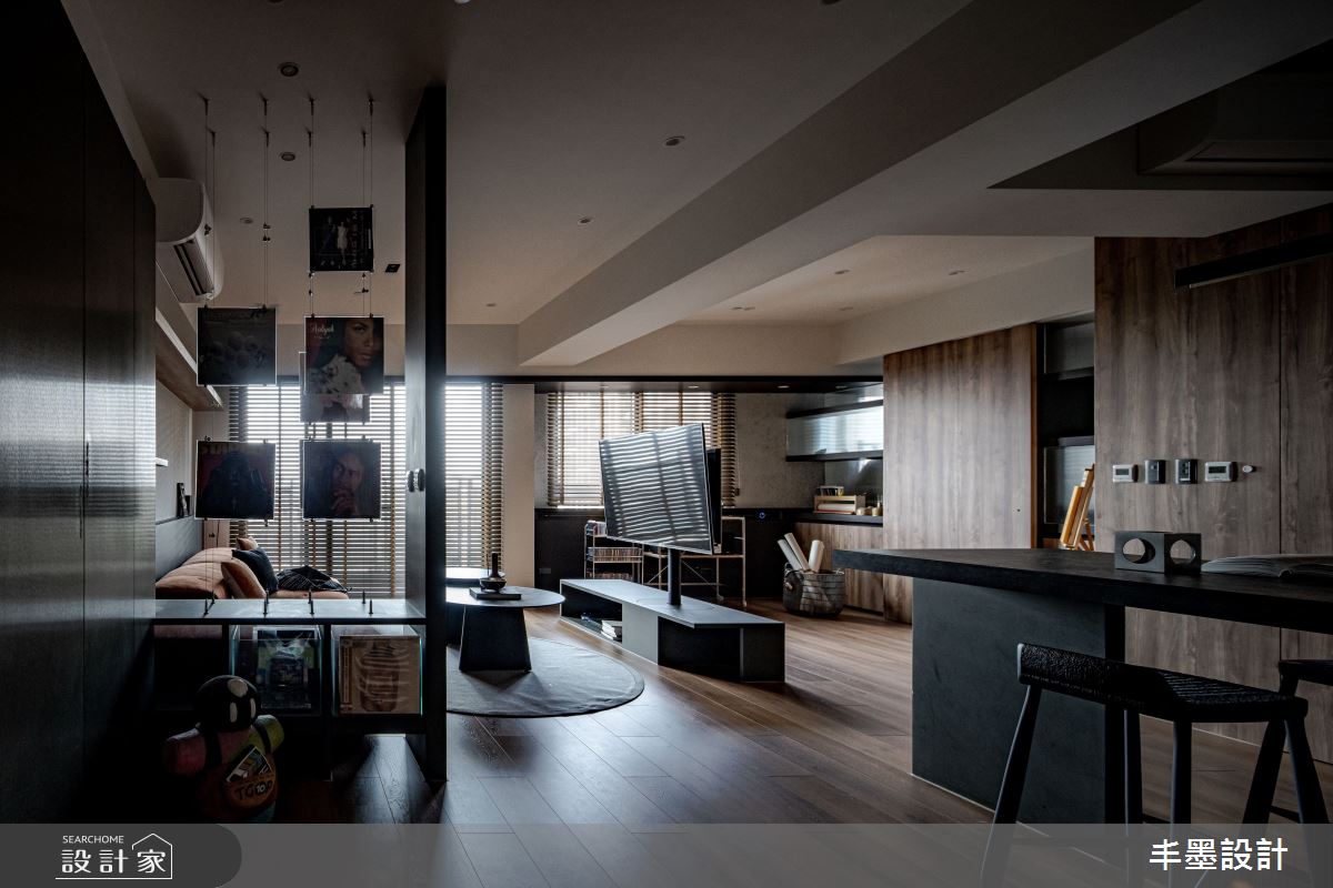 新成屋(5年以下)＿混搭風玄關客廳餐廳中島案例圖片＿丰墨設計＿丰墨_26KOL之1358