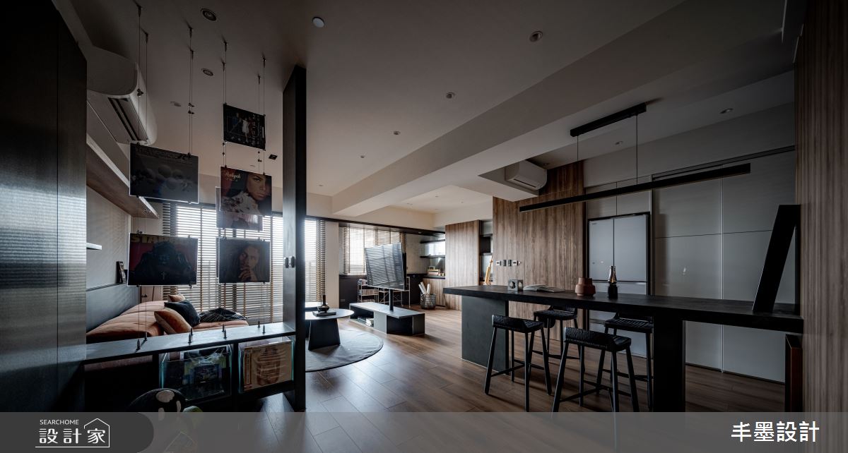 新成屋(5年以下)＿混搭風玄關客廳餐廳中島案例圖片＿丰墨設計＿丰墨_26KOL之5