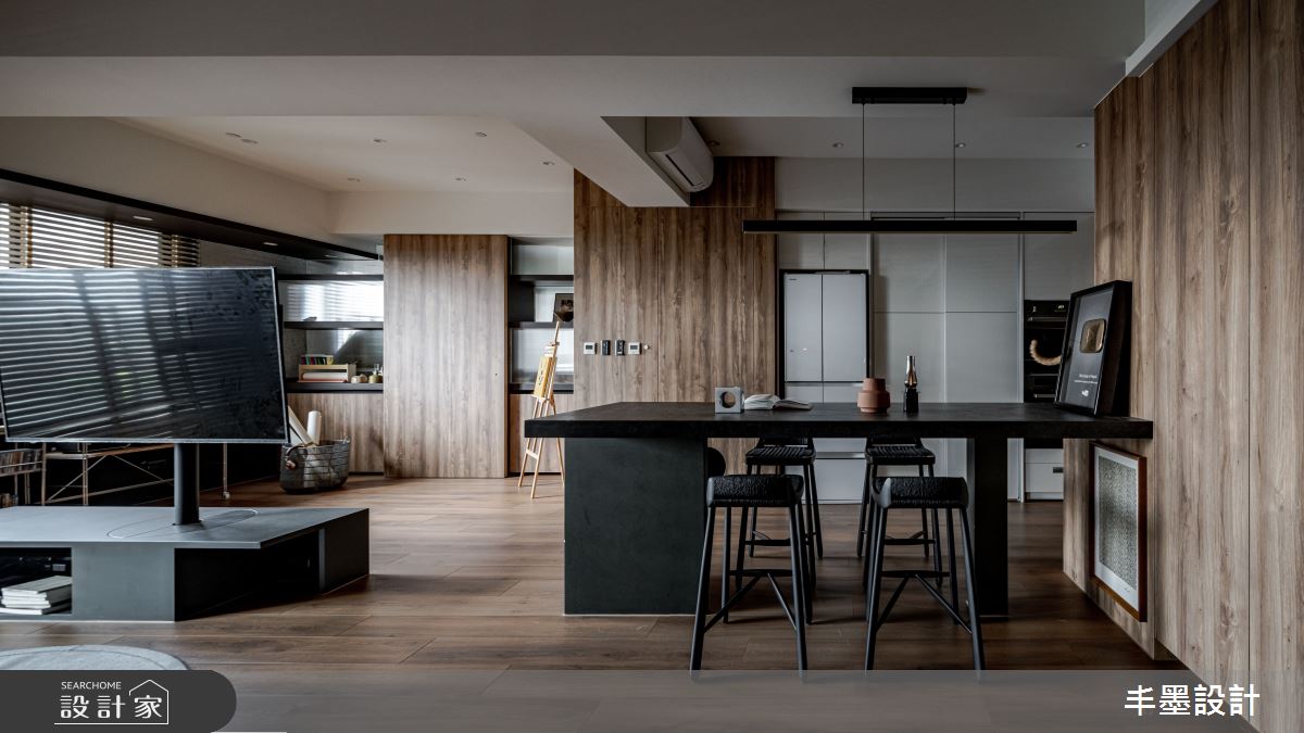 新成屋(5年以下)＿混搭風客廳餐廳中島案例圖片＿丰墨設計＿丰墨_26KOL之6