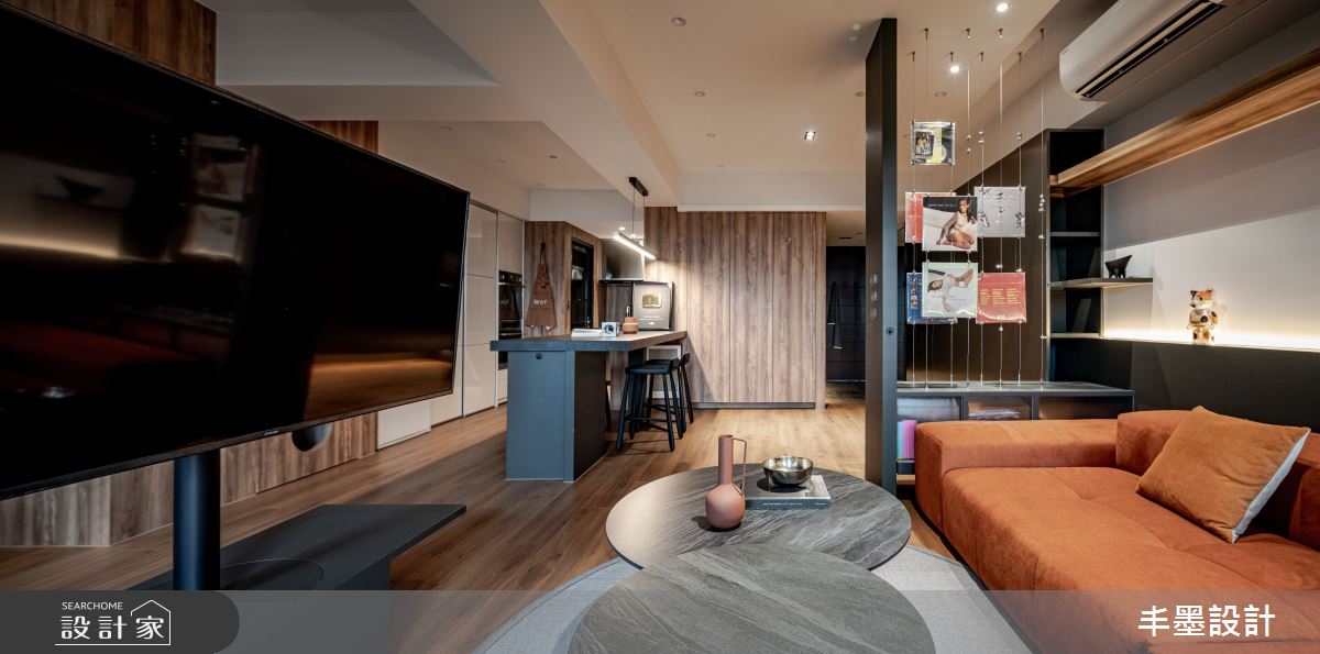 新成屋(5年以下)＿混搭風客廳餐廳中島案例圖片＿丰墨設計＿丰墨_26KOL之15