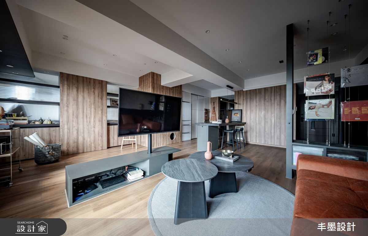 新成屋(5年以下)＿混搭風客廳餐廳中島案例圖片＿丰墨設計＿丰墨_26KOL之16