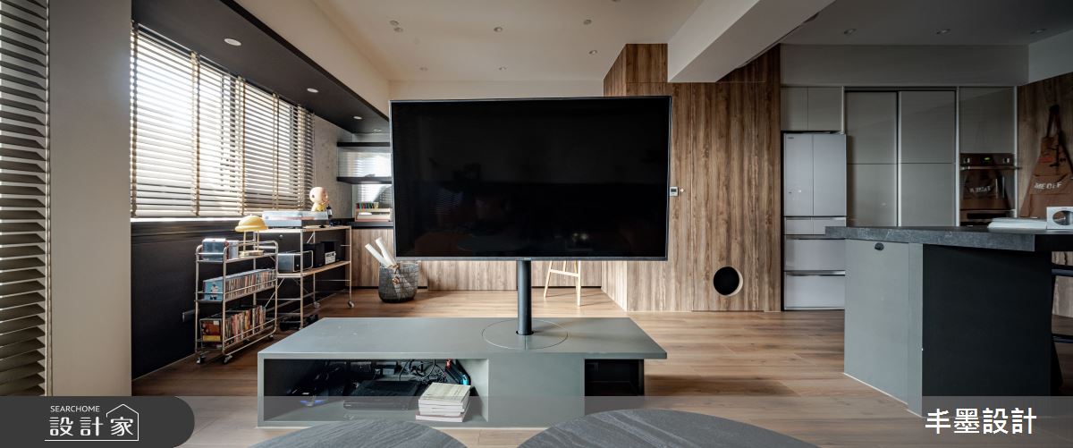 新成屋(5年以下)＿混搭風客廳餐廳中島案例圖片＿丰墨設計＿丰墨_26KOL之17