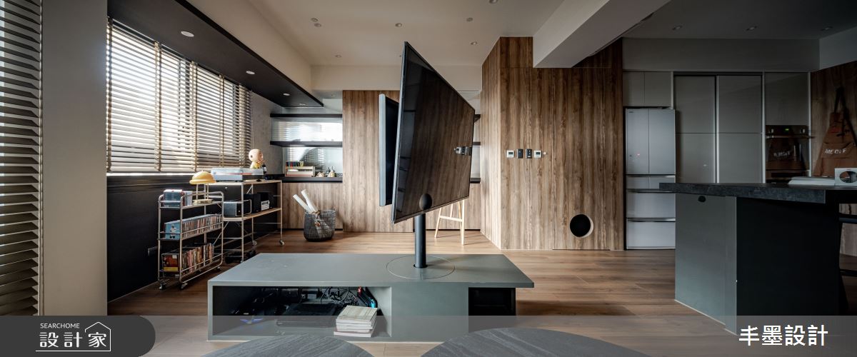 新成屋(5年以下)＿混搭風客廳餐廳中島案例圖片＿丰墨設計＿丰墨_26KOL之18