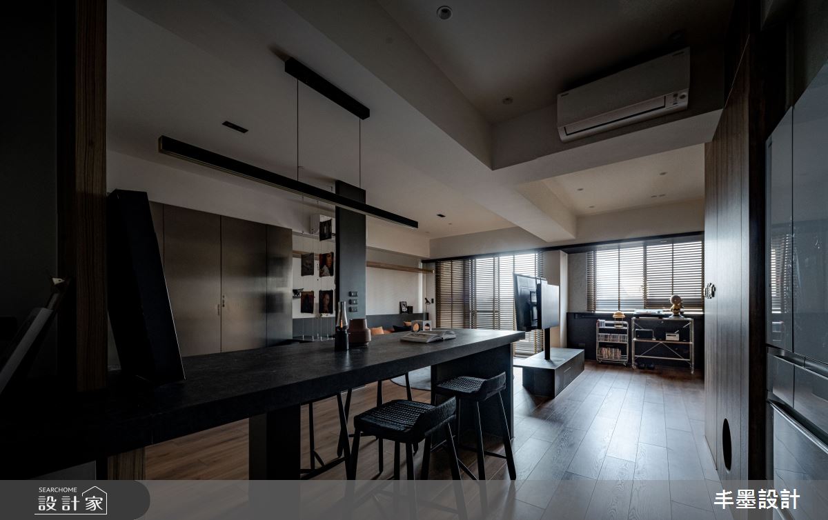 新成屋(5年以下)＿混搭風餐廳多功能室中島案例圖片＿丰墨設計＿丰墨_26KOL之26