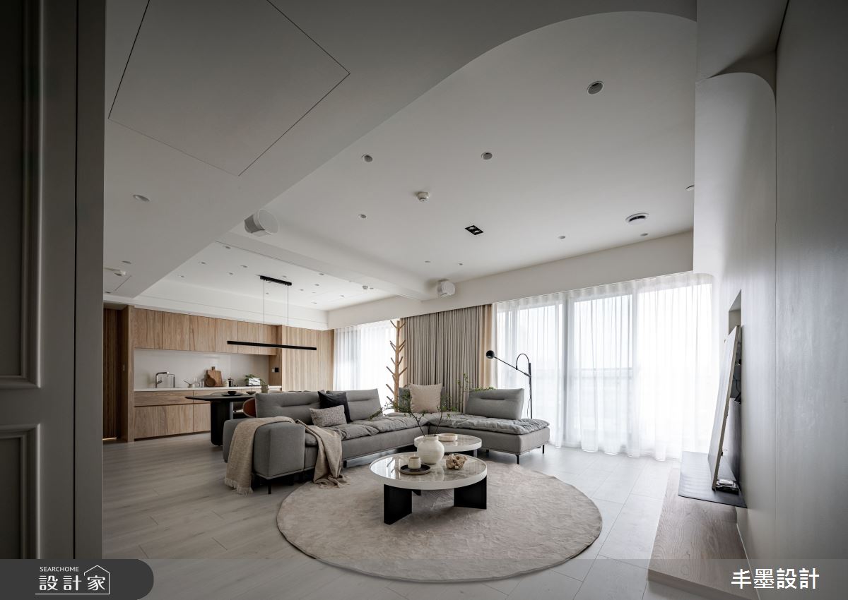 37坪中古屋(5~15年)＿混搭風客廳案例圖片＿丰墨設計＿丰墨_27一抹揉光之4