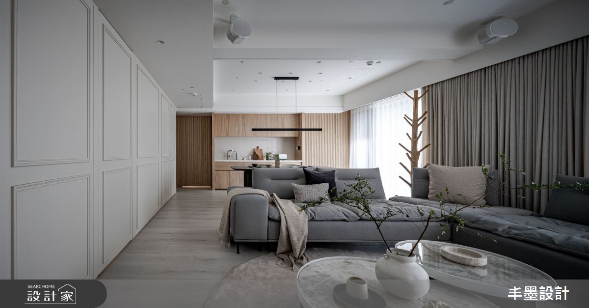 37坪中古屋(5~15年)＿混搭風客廳案例圖片＿丰墨設計＿丰墨_27一抹揉光之5