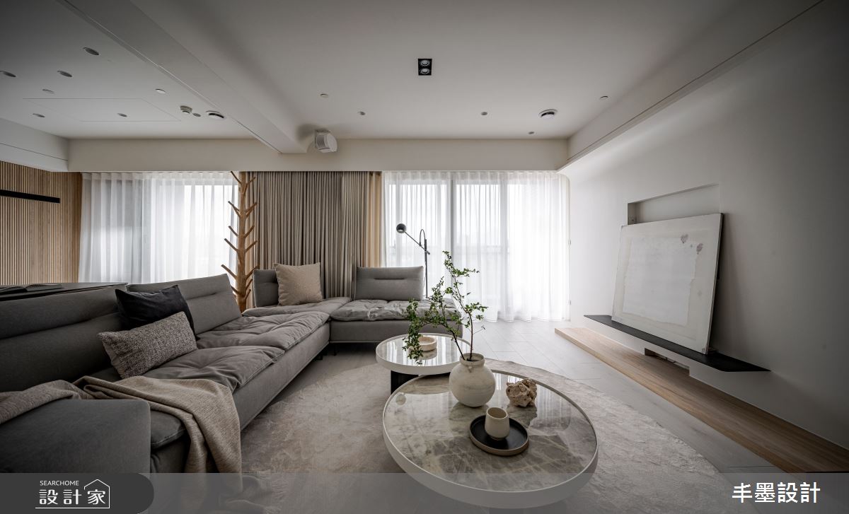 37坪中古屋(5~15年)＿混搭風客廳案例圖片＿丰墨設計＿丰墨_27一抹揉光之7