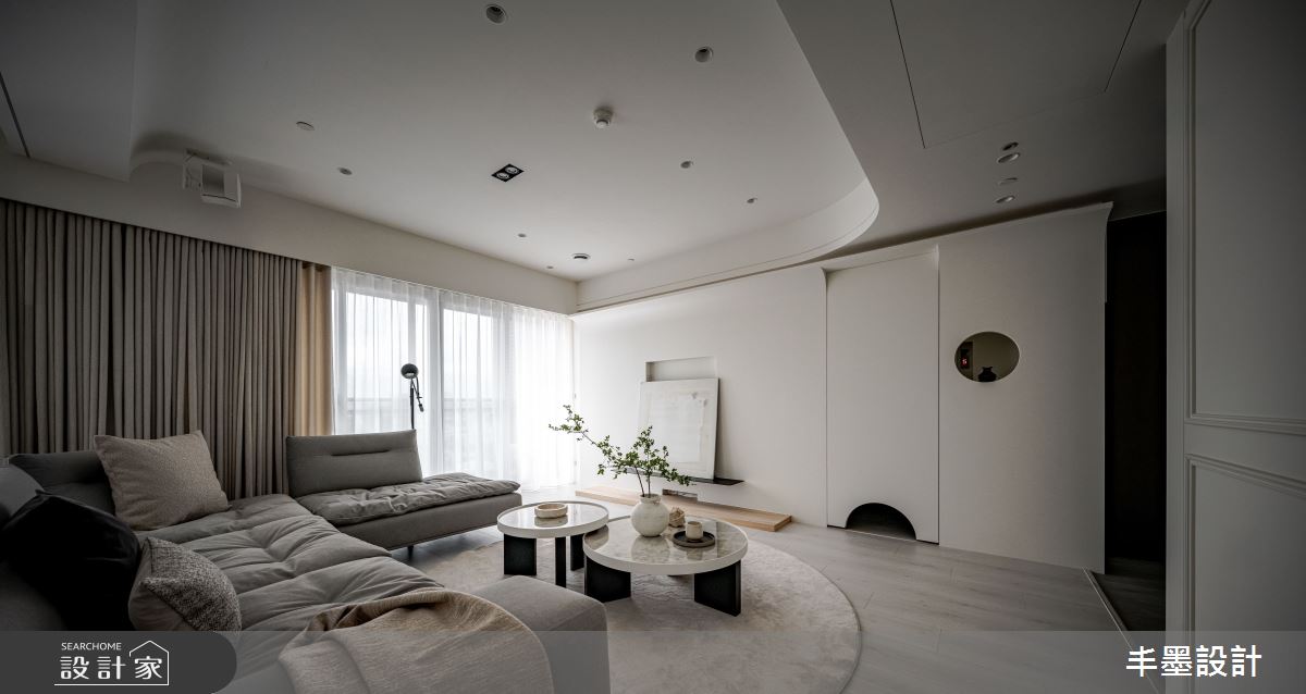 37坪中古屋(5~15年)＿混搭風客廳案例圖片＿丰墨設計＿丰墨_27一抹揉光之8