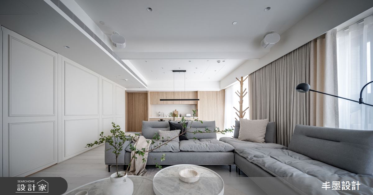 37坪中古屋(5~15年)＿混搭風客廳案例圖片＿丰墨設計＿丰墨_27一抹揉光之9