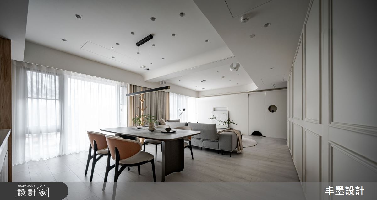37坪中古屋(5~15年)＿混搭風客廳餐廳案例圖片＿丰墨設計＿丰墨_27一抹揉光之10