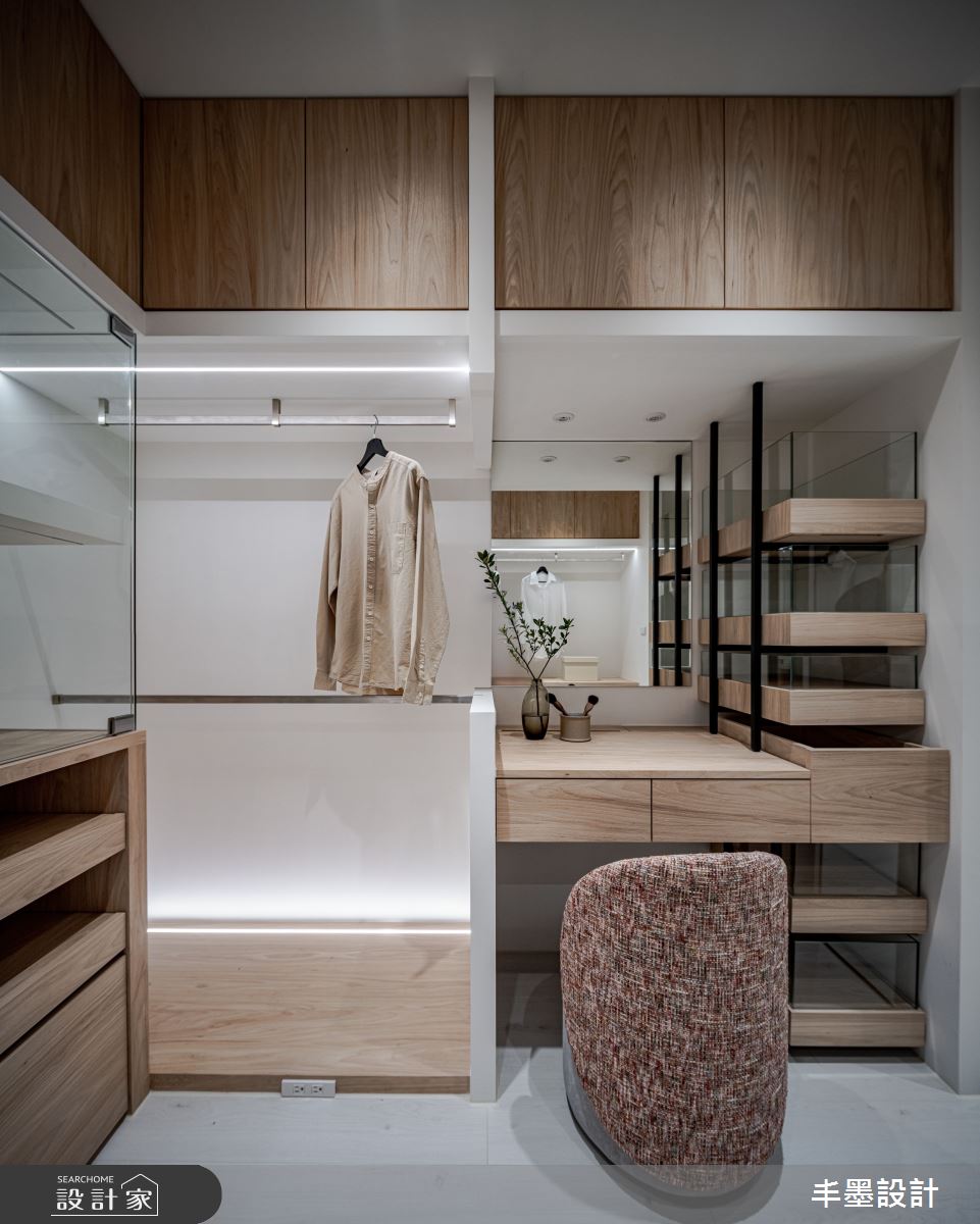 37坪中古屋(5~15年)＿混搭風更衣間案例圖片＿丰墨設計＿丰墨_27一抹揉光之32