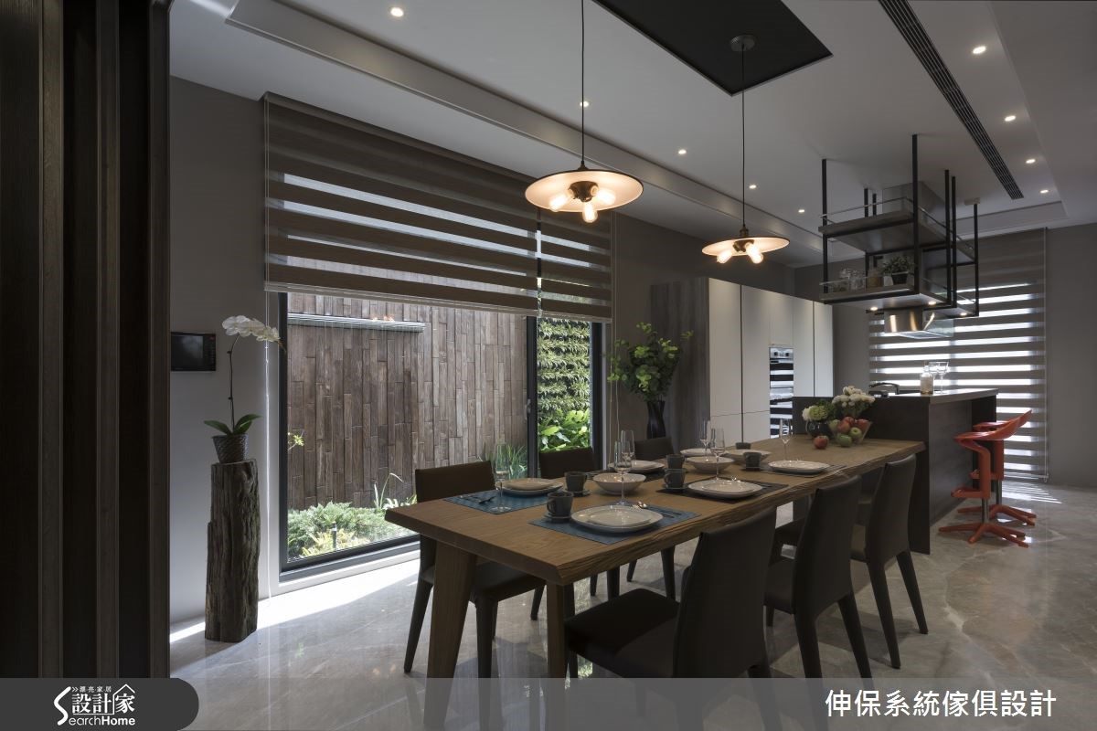 100坪預售屋＿混搭風餐廳案例圖片＿伸保系統傢俱設計＿伸保_01之7