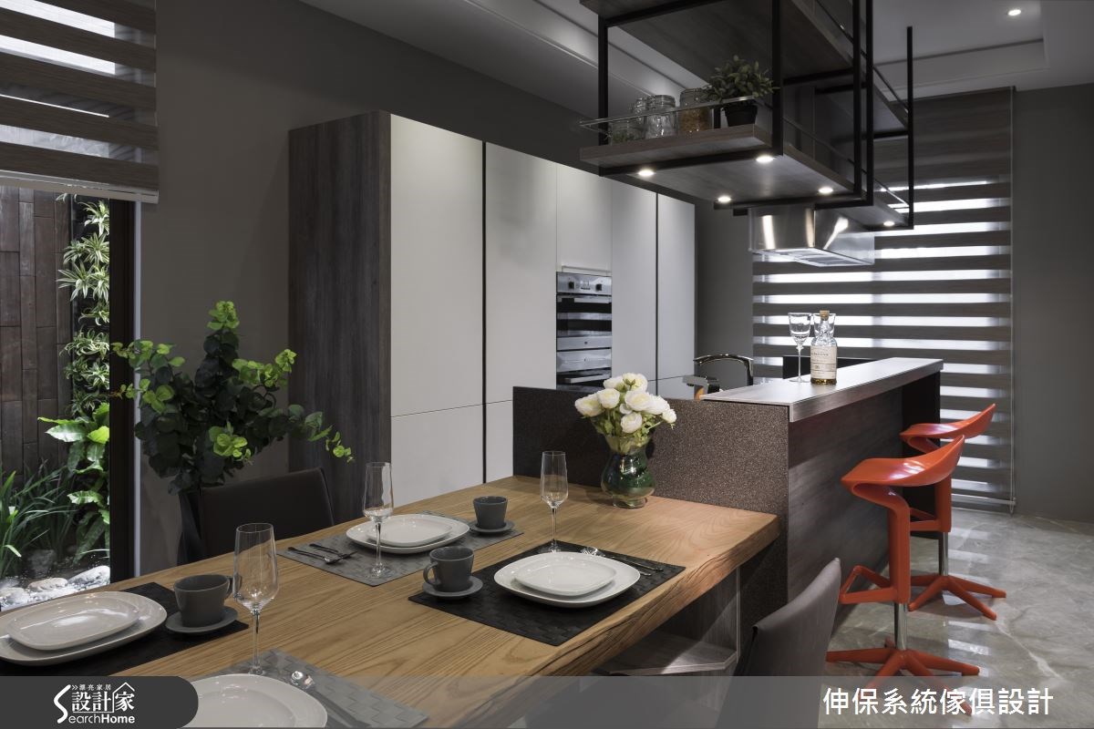 100坪預售屋＿混搭風廚房吧檯案例圖片＿伸保系統傢俱設計＿伸保_01之8