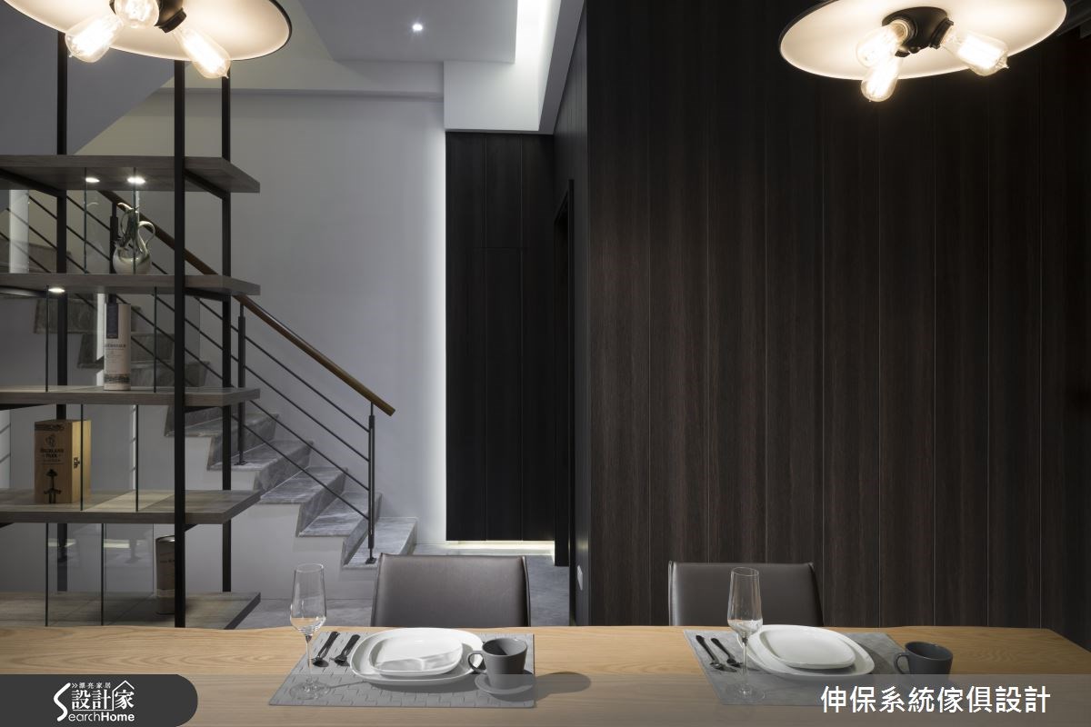 100坪預售屋＿混搭風餐廳樓梯案例圖片＿伸保系統傢俱設計＿伸保_01之9