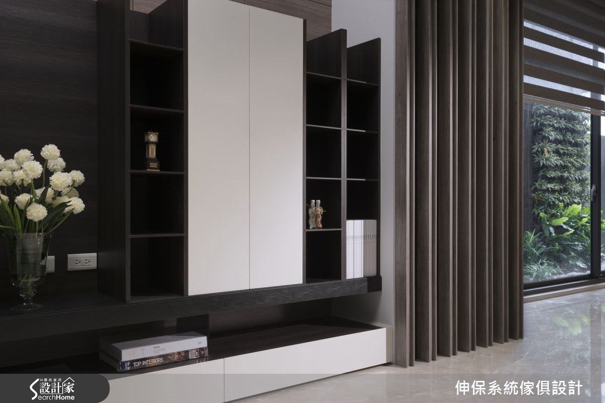 100坪預售屋＿混搭風客廳案例圖片＿伸保系統傢俱設計＿伸保_01之10