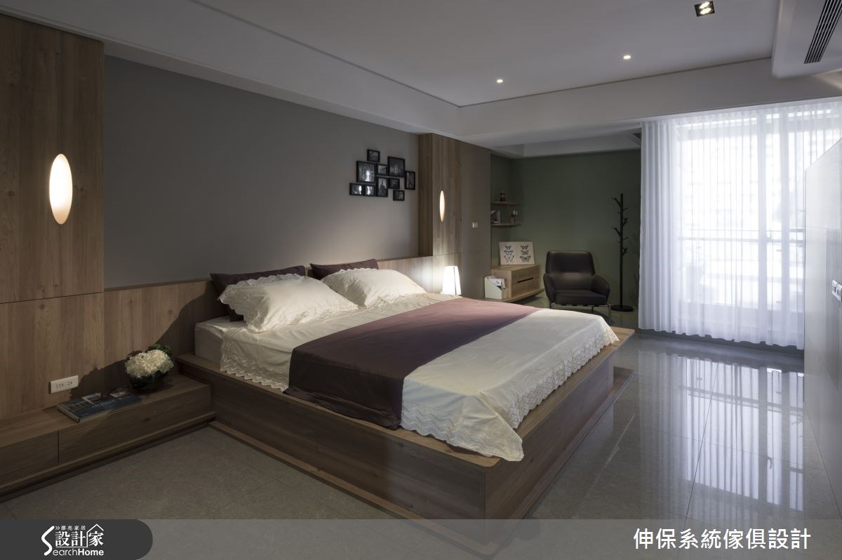 100坪預售屋＿混搭風臥室案例圖片＿伸保系統傢俱設計＿伸保_01之11