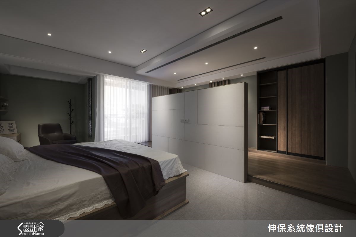 100坪預售屋＿混搭風臥室案例圖片＿伸保系統傢俱設計＿伸保_01之12
