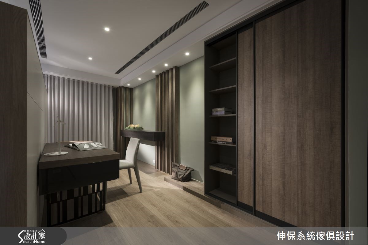 100坪預售屋＿混搭風臥室書房案例圖片＿伸保系統傢俱設計＿伸保_01之14