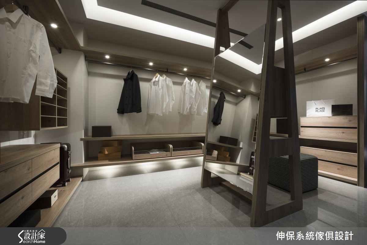 100坪預售屋＿混搭風更衣間案例圖片＿伸保系統傢俱設計＿伸保_01之15