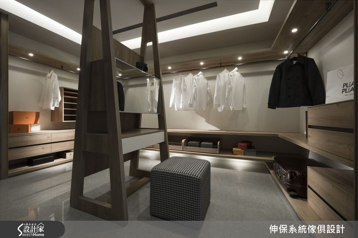 100坪預售屋＿混搭風更衣間案例圖片＿伸保系統傢俱設計＿伸保_01之16