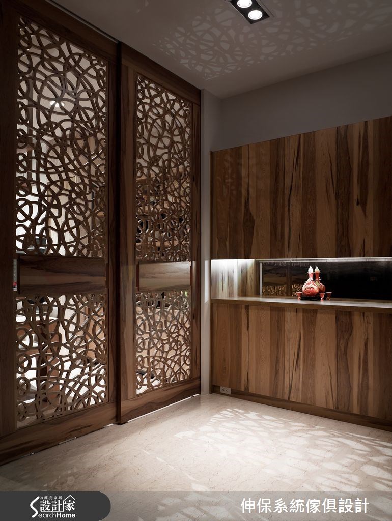 100坪新成屋(5年以下)＿混搭風玄關案例圖片＿伸保系統傢俱設計＿伸保_03之1