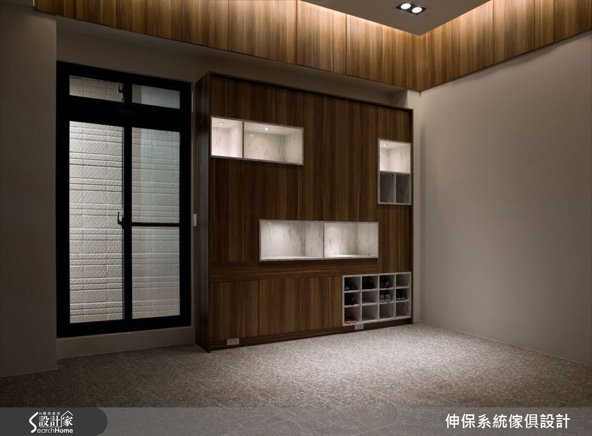 100坪新成屋(5年以下)＿混搭風玄關案例圖片＿伸保系統傢俱設計＿伸保_03之2