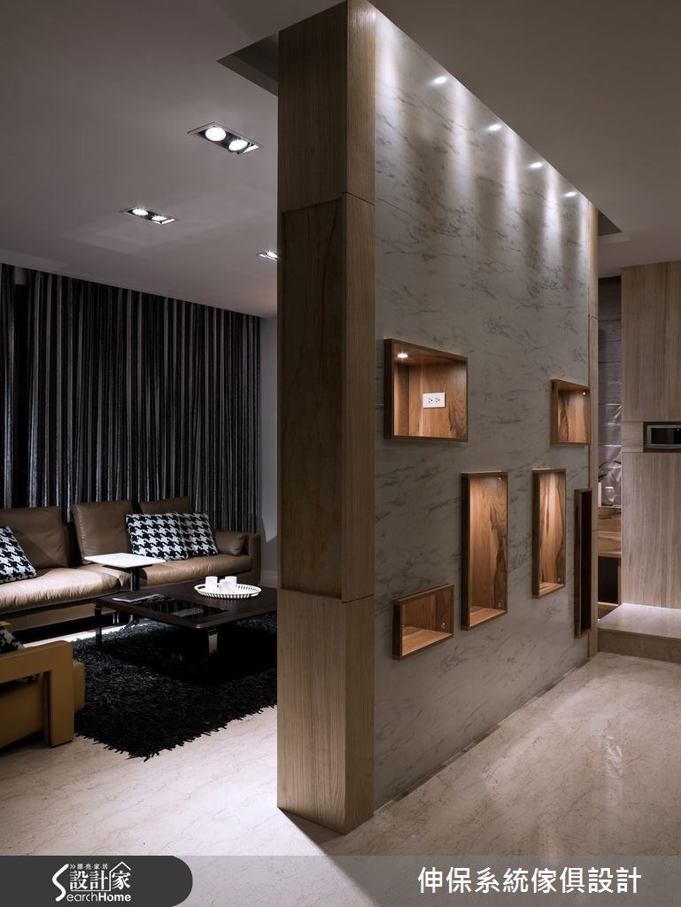 100坪新成屋(5年以下)＿混搭風客廳案例圖片＿伸保系統傢俱設計＿伸保_03之3
