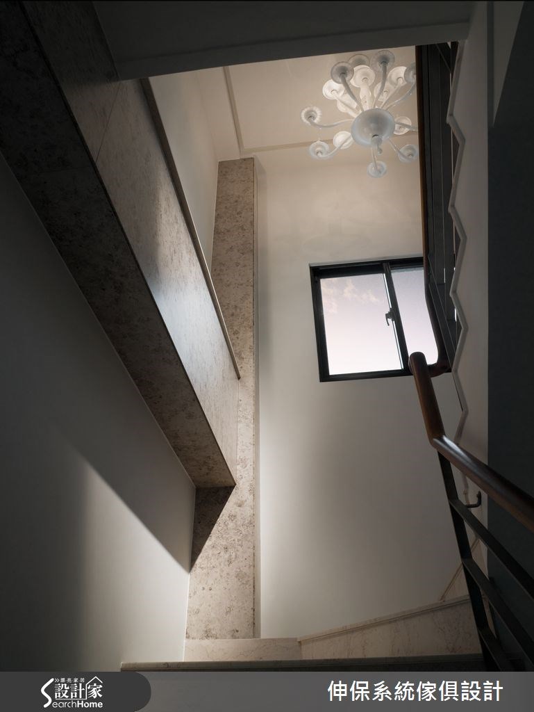 100坪新成屋(5年以下)＿混搭風樓梯案例圖片＿伸保系統傢俱設計＿伸保_03之10