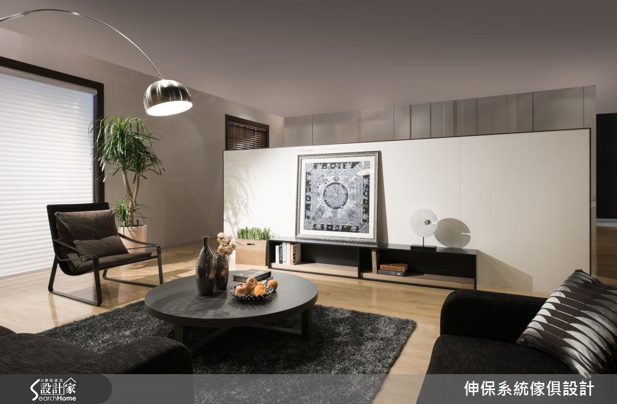 60坪新成屋(5年以下)＿混搭風客廳案例圖片＿伸保系統傢俱設計＿伸保_04之4