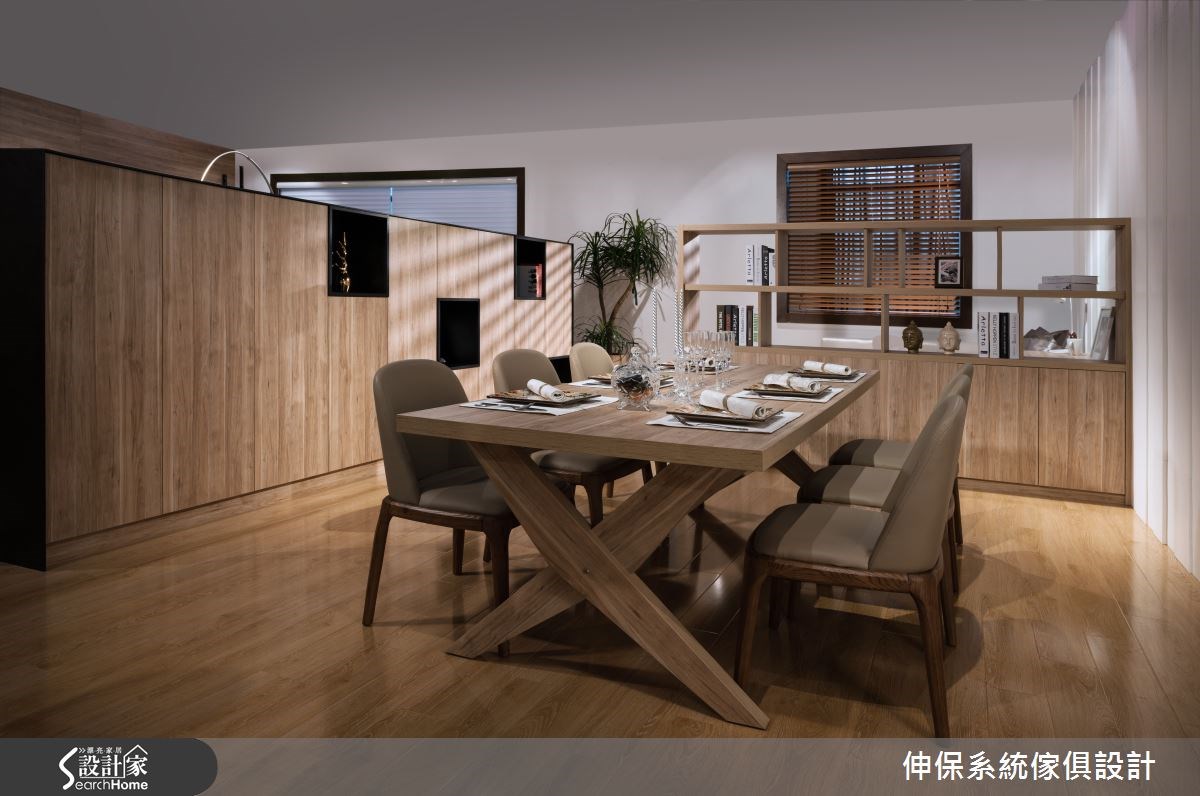 60坪新成屋(5年以下)＿混搭風餐廳案例圖片＿伸保系統傢俱設計＿伸保_04之8