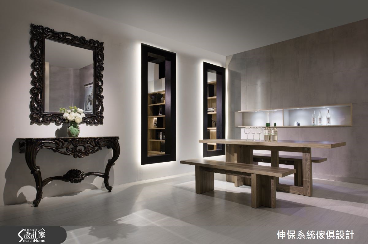 60坪新成屋(5年以下)＿混搭風餐廳案例圖片＿伸保系統傢俱設計＿伸保_04之13