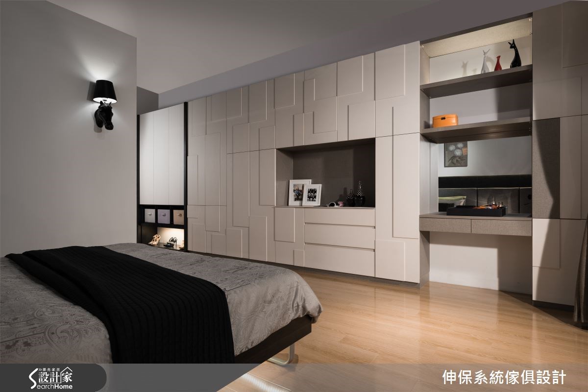 60坪新成屋(5年以下)＿混搭風臥室案例圖片＿伸保系統傢俱設計＿伸保_04之16