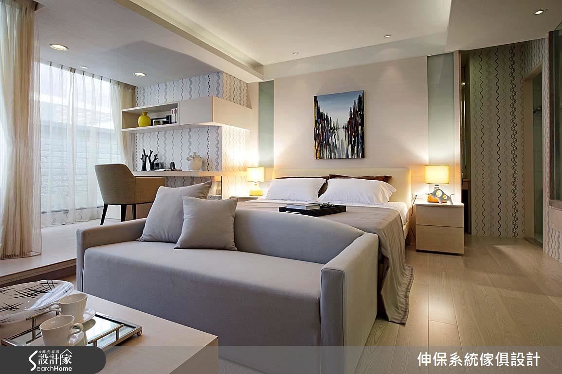 17坪預售屋＿北歐風客廳臥室案例圖片＿伸保系統傢俱設計＿伸保_05之6