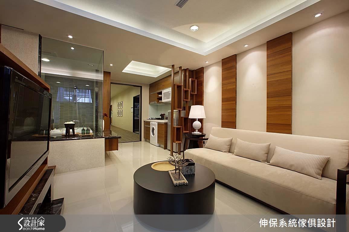 17坪預售屋＿休閒風客廳案例圖片＿伸保系統傢俱設計＿伸保_06之5