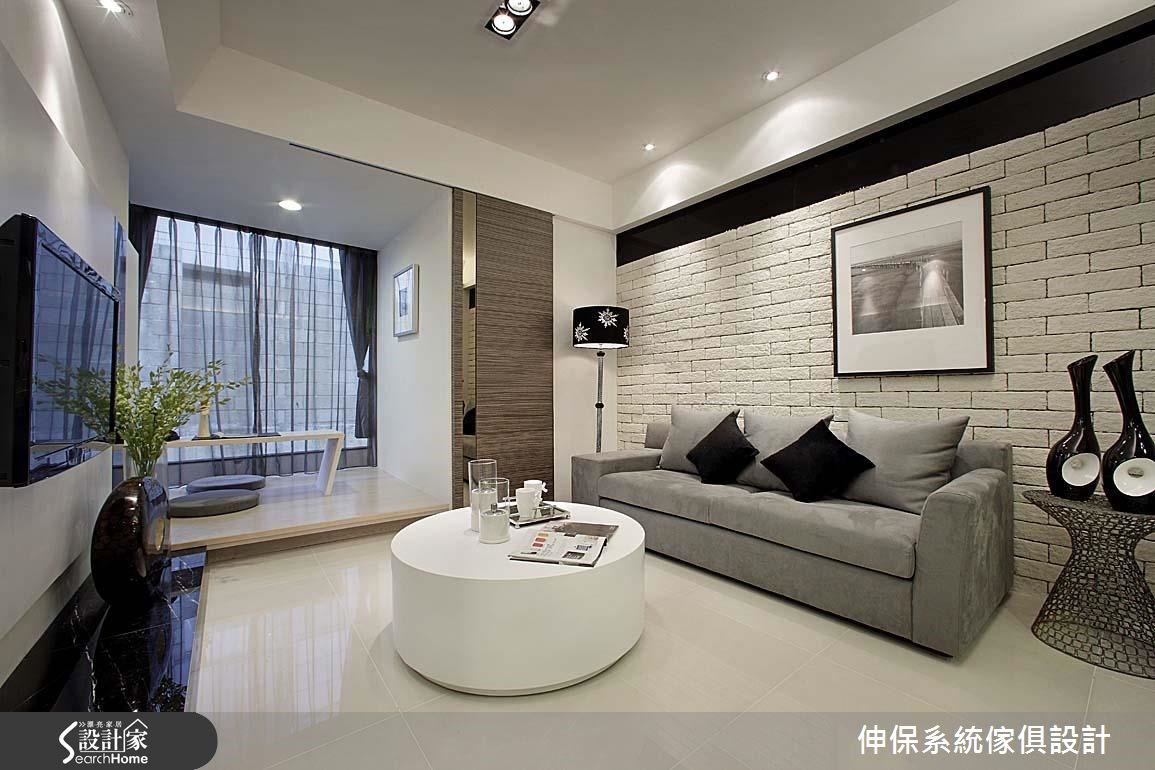 18坪預售屋＿混搭風客廳案例圖片＿伸保系統傢俱設計＿伸保_07之5
