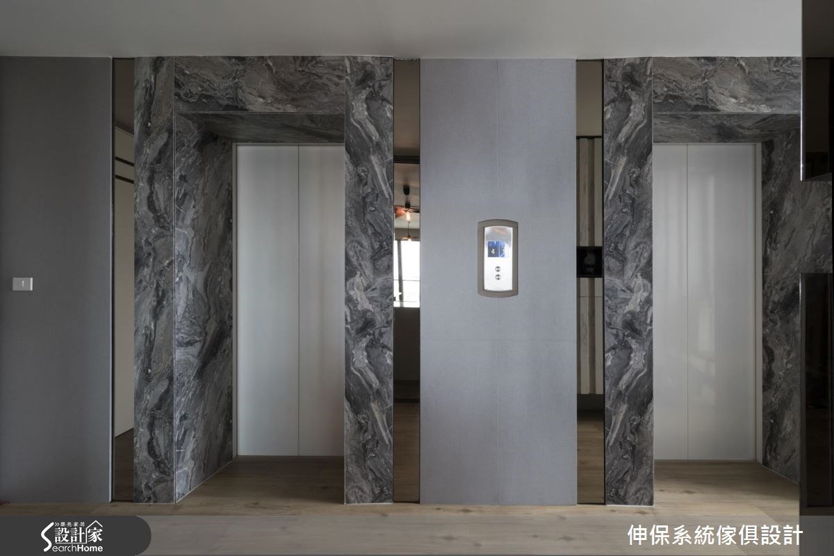 40坪新成屋(5年以下)＿混搭風玄關案例圖片＿伸保系統傢俱設計＿伸保_11之1