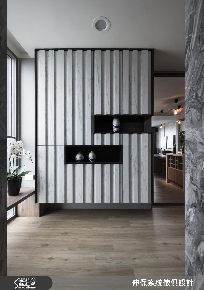 40坪新成屋(5年以下)＿混搭風玄關案例圖片＿伸保系統傢俱設計＿伸保_11之2