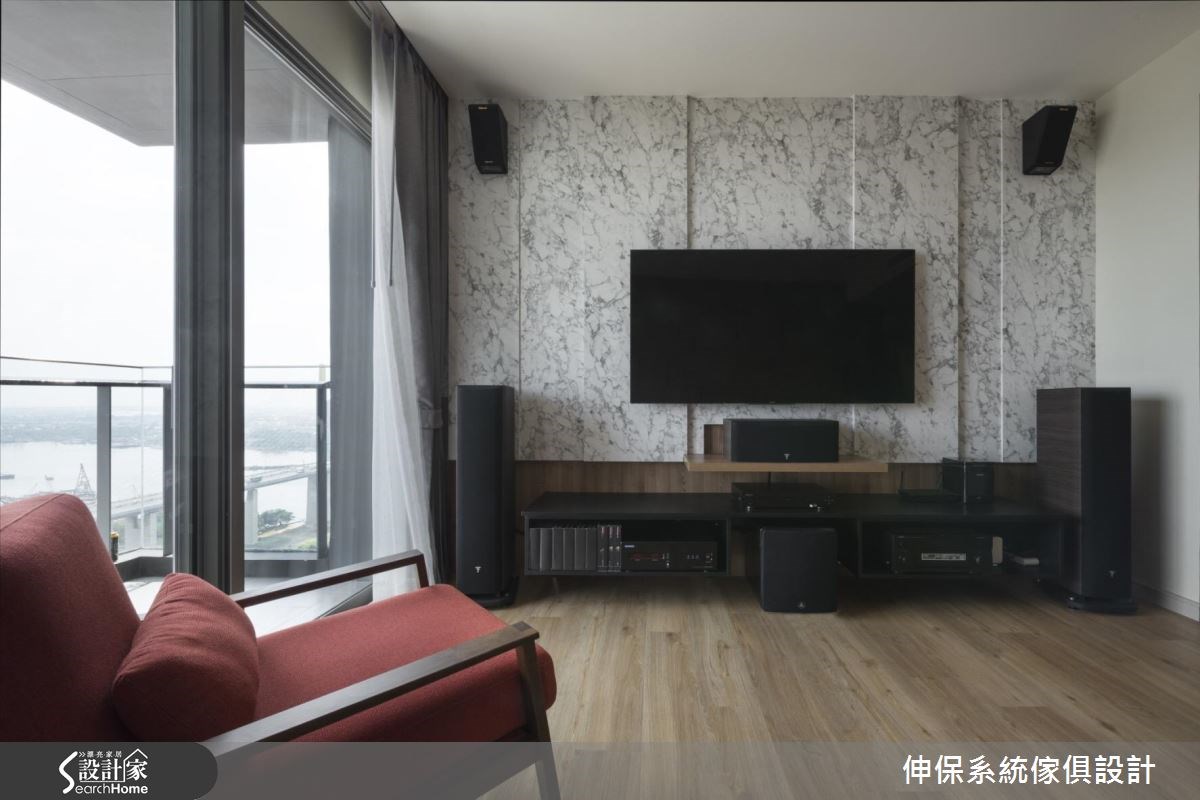 40坪新成屋(5年以下)＿混搭風客廳案例圖片＿伸保系統傢俱設計＿伸保_11之5