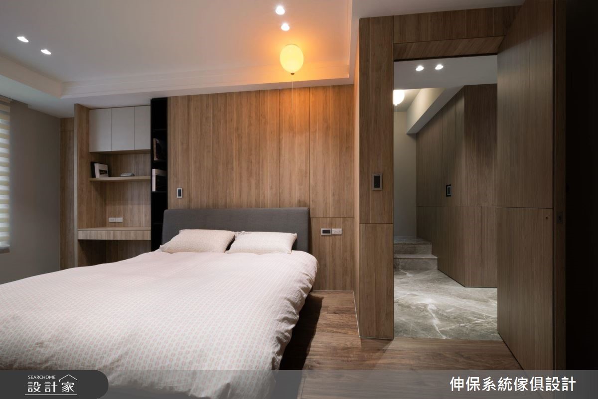 80坪新成屋(5年以下)＿現代風臥室案例圖片＿伸保系統傢俱設計＿伸保_22之23