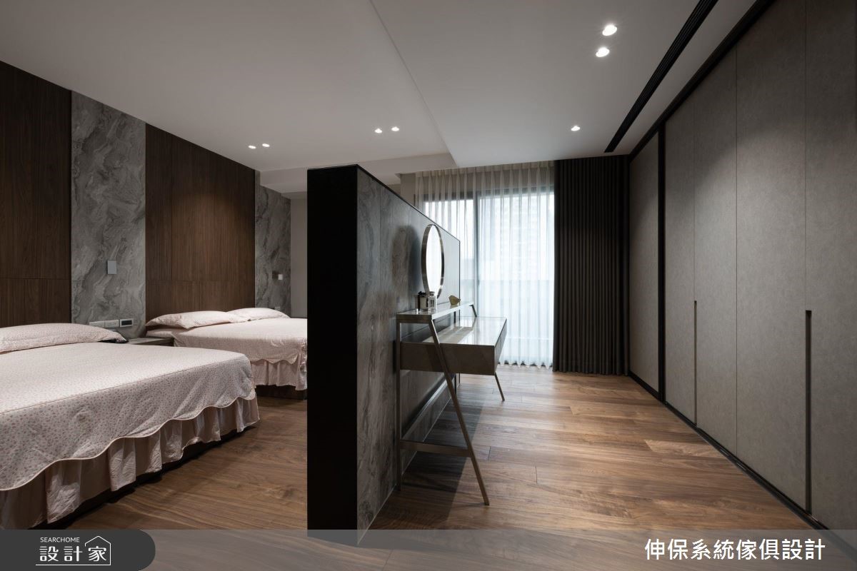 80坪新成屋(5年以下)＿現代風臥室案例圖片＿伸保系統傢俱設計＿伸保_22之30
