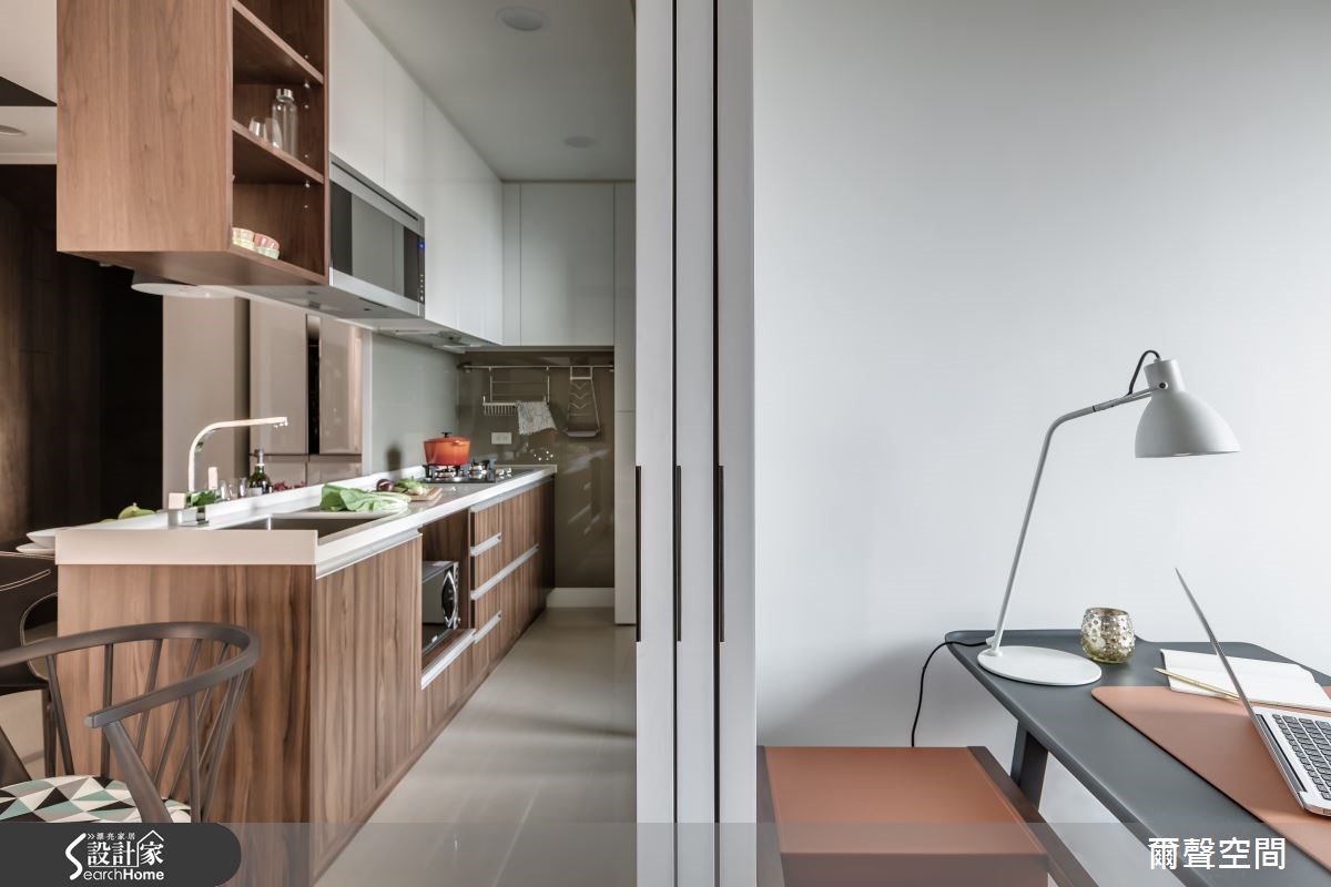 15坪新成屋(5年以下)＿現代風吧檯書房案例圖片＿爾聲空間設計＿爾聲_日光宅之7