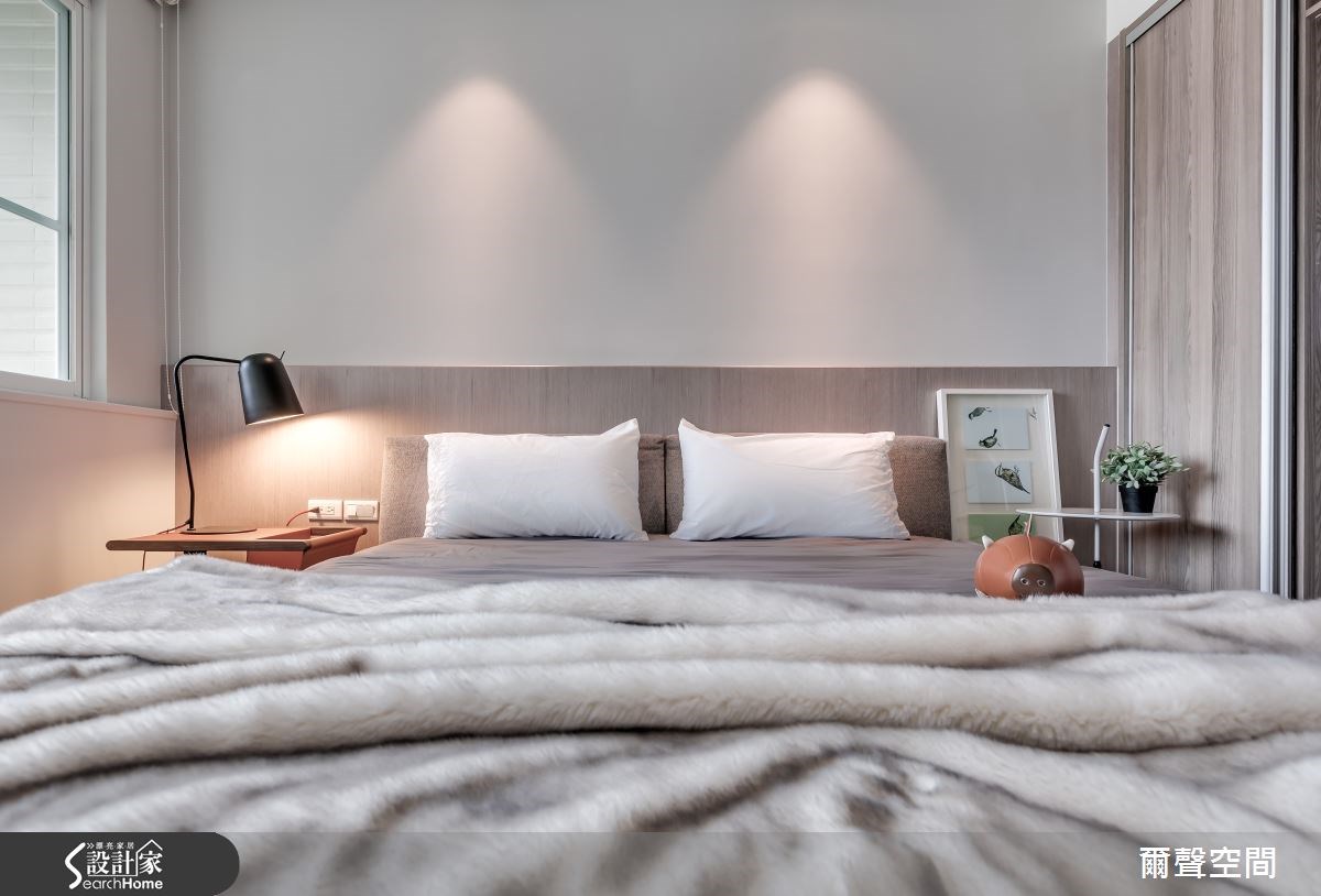 15坪新成屋(5年以下)＿現代風臥室案例圖片＿爾聲空間設計＿爾聲_日光宅之17