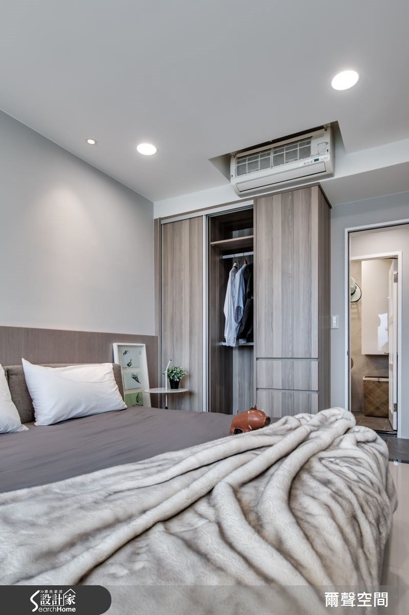 15坪新成屋(5年以下)＿現代風臥室案例圖片＿爾聲空間設計＿爾聲_日光宅之18