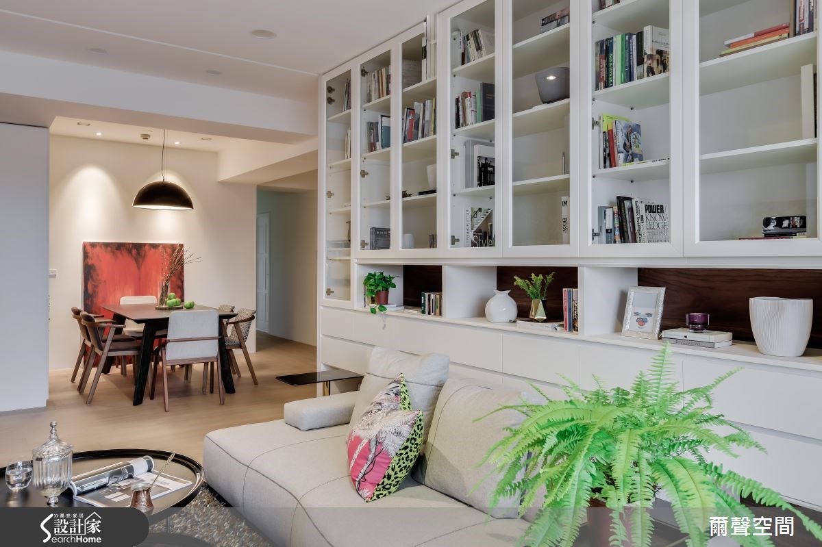 36坪中古屋(5~15年)＿現代風客廳餐廳案例圖片＿爾聲空間設計＿爾聲_W Residence 英倫居所之6