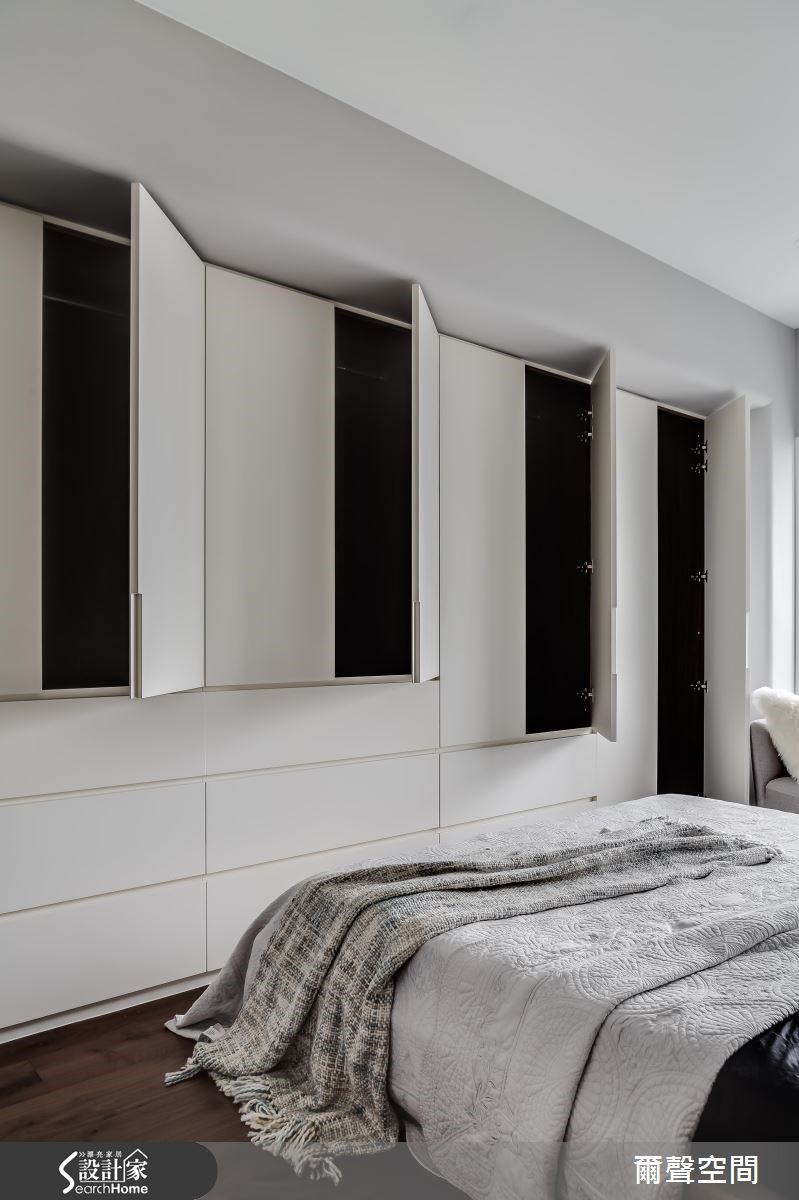 36坪中古屋(5~15年)＿現代風臥室案例圖片＿爾聲空間設計＿爾聲_W Residence 英倫居所之19