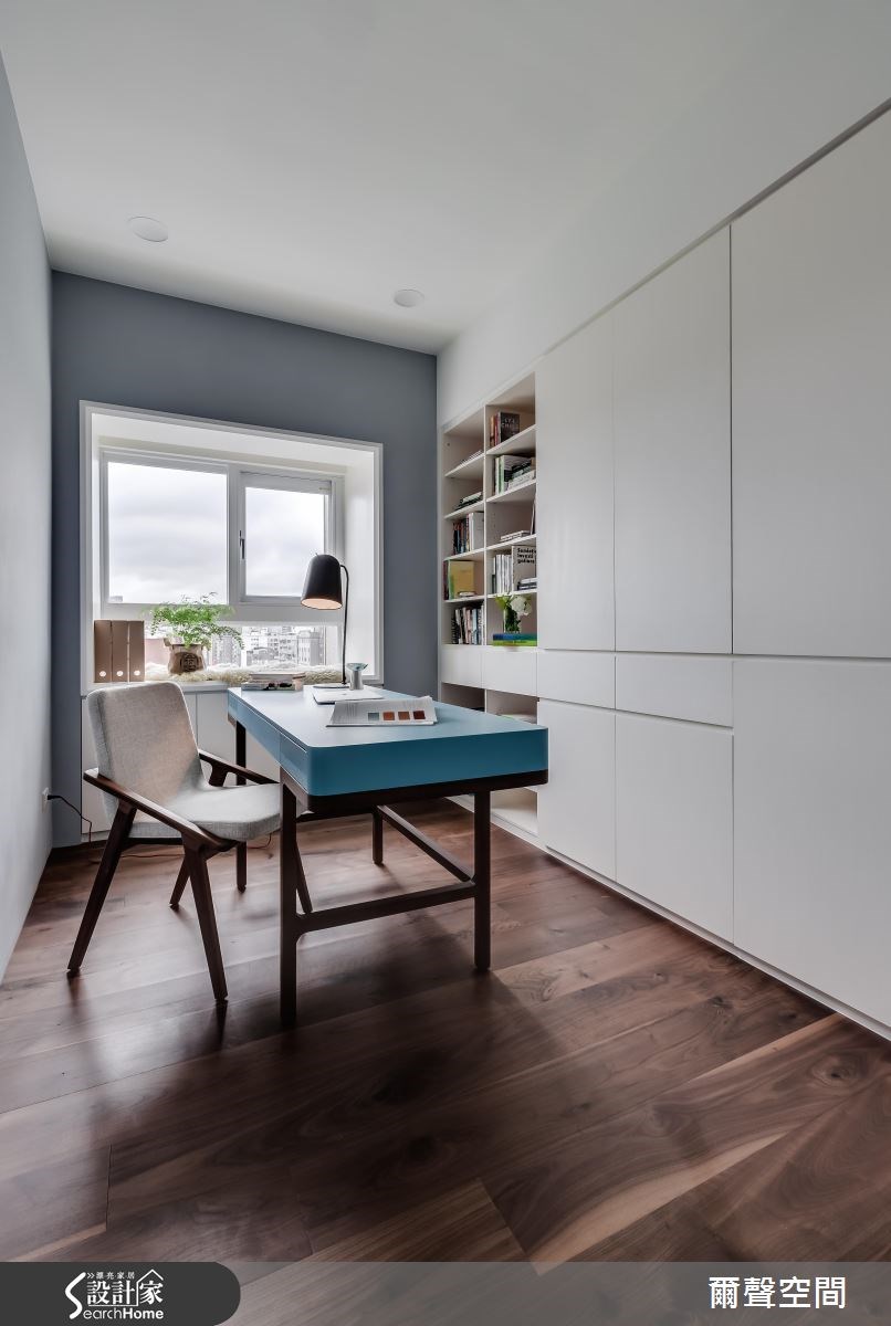36坪中古屋(5~15年)＿現代風書房案例圖片＿爾聲空間設計＿爾聲_W Residence 英倫居所之21