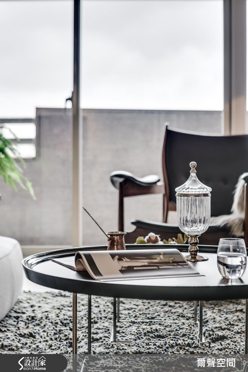 36坪中古屋(5~15年)＿現代風客廳案例圖片＿爾聲空間設計＿爾聲_W Residence 英倫居所之8